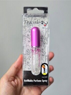NEW Travalo Perfume Pod Pure Refillable Travel Spray Atomizer - Pink